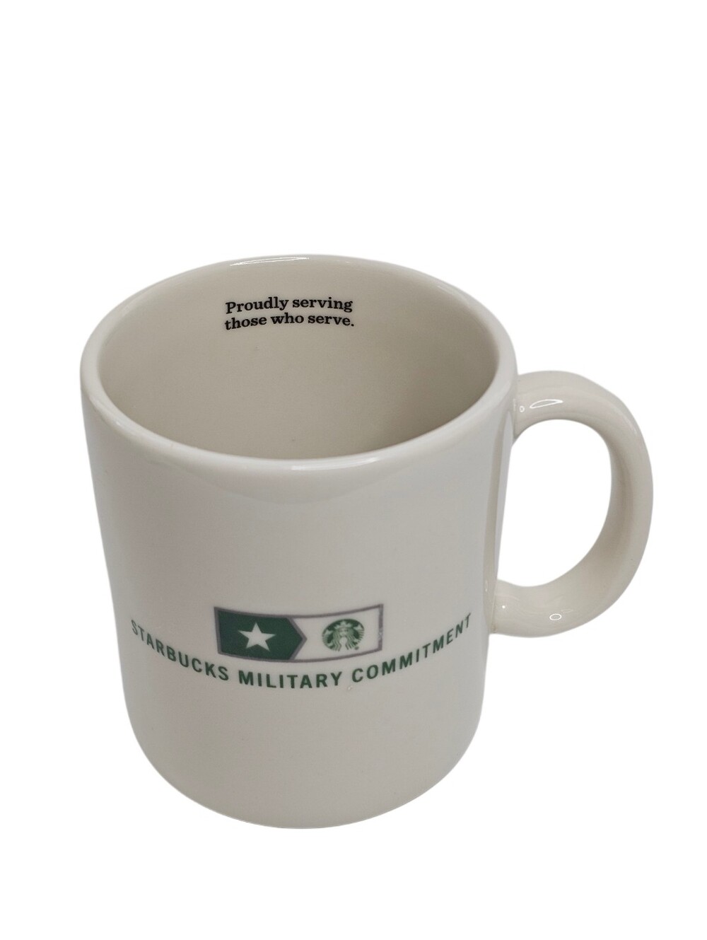 Starbucks Military Commitment Coffee Mug Proudly Serving Those Who Serve Veteran